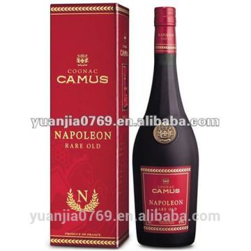 Craft paper single bottle wine bottle gift box for 2016