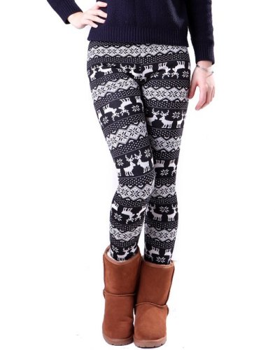 Kvinnors Fleece fodrad vinter Leggings