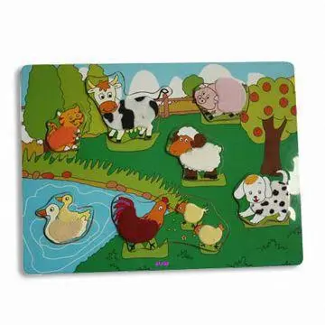 Baby Puzzle, Made of Plywood, Various Educational and Intelligence Puzzles are Available
