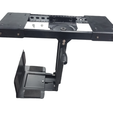 Adjustable Wall-Mounted CPU Holder for Under Desk Placement: Supports Up to 22lbs with 360° Swivel for Heavy Duty Computer Tower Storage