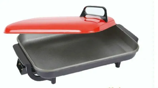 perforated deep electric grill and pizza pan