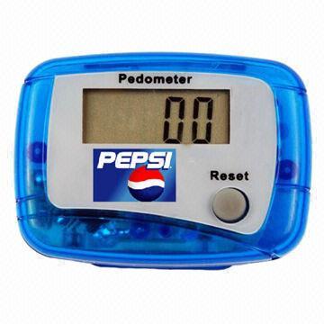 Pedometer with LCD Digital Step, Made of ABS Material