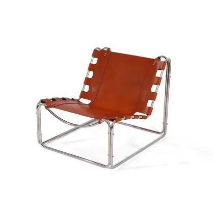 Pascal Mourgue Fabio Leather lounge chair Replica