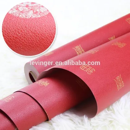 Levinger Red Leather Chinese Style Wallpaper