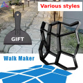 Garden Walk Pavement Mold DIY Manually Paving Cement Brick Stone Road Concrete Molds Path Maker Reusable Garden Stone Road Mold