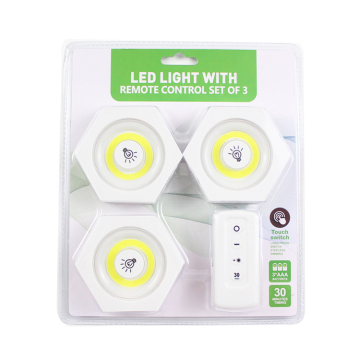 Hot Sell Wireless Remote Control Mini Human Sensor LED Cabinet Night Light
