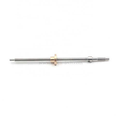 Stainless steel lead screw M6x1 with brass For Scanning Equipment
