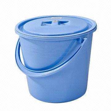 Plastic Bucket with Cover, Durable and Available in Different Sizes, Good for Home-use