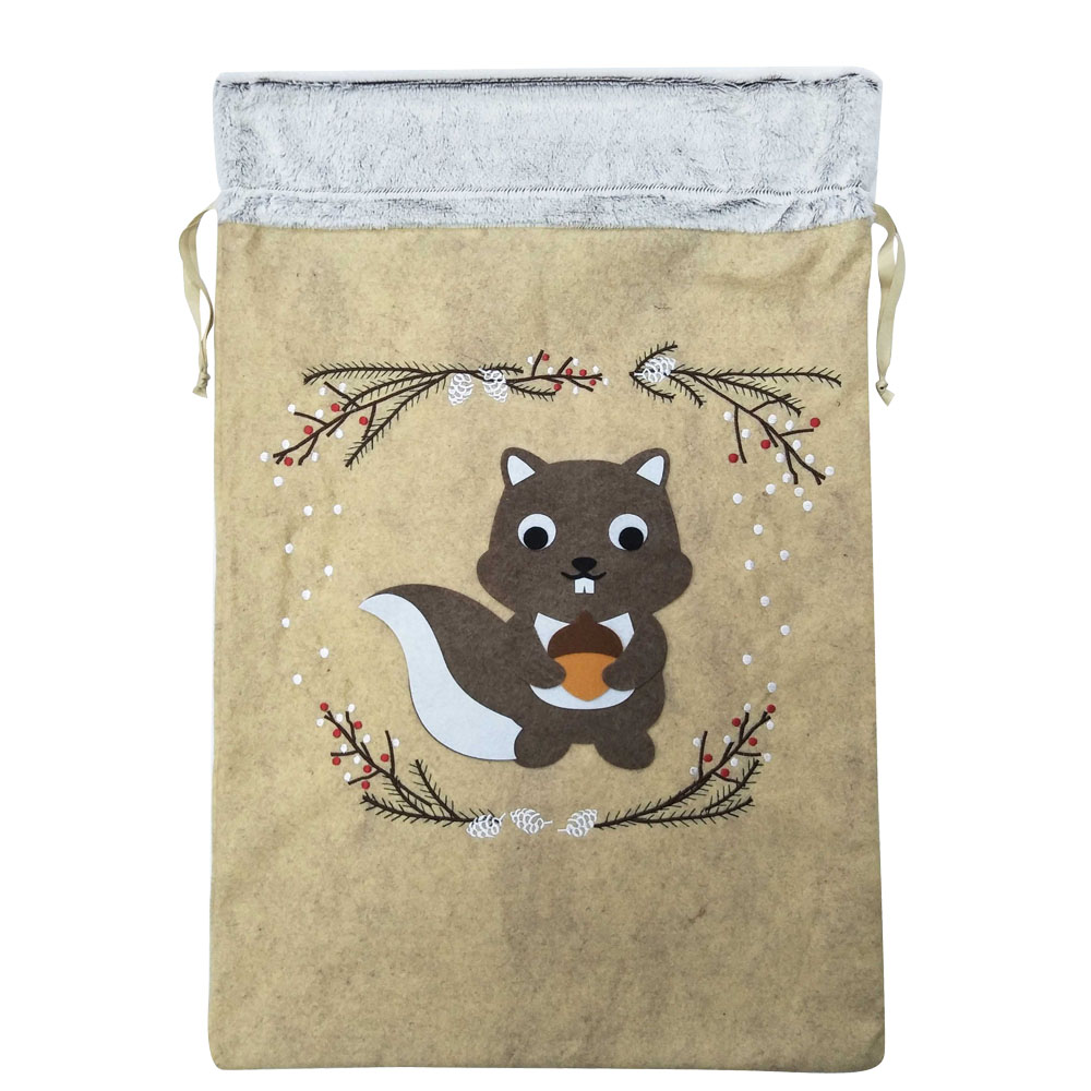 squirrel christmas sack