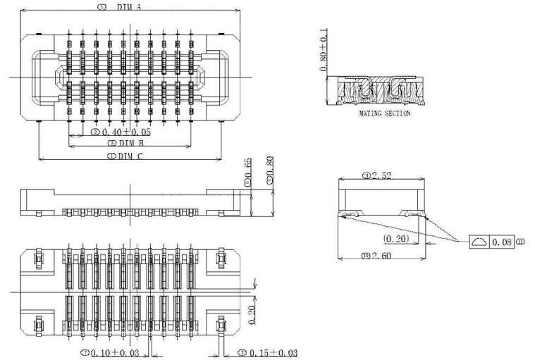 Female Ended Board to Board Connector