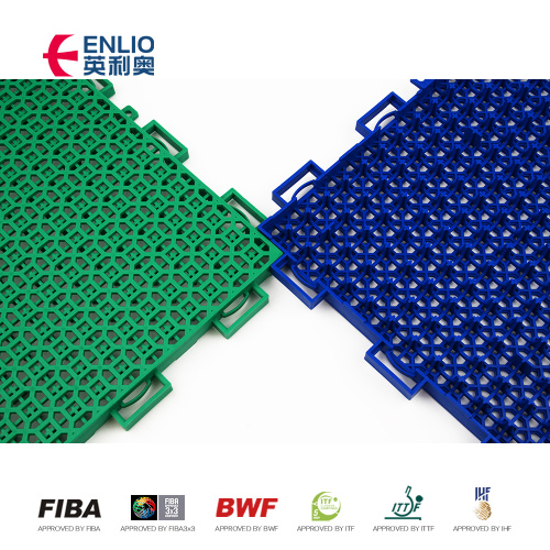 PP Interlocking Sports Flooring Basketball Courts gebruikte vloer