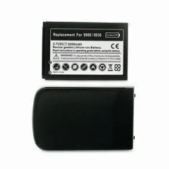 Extended Battery with Black Cover and 2,800mAh Capacity, Ideal for Blackberry 9900/9930/Bold Touch