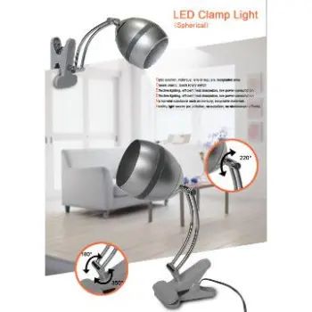 Foldable 3w mini style led clamp light with clip use widely