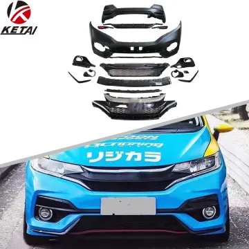 High Quality RS Style Car Bumper Lip Lower Grille Kit for Honda Fit 2014-2020