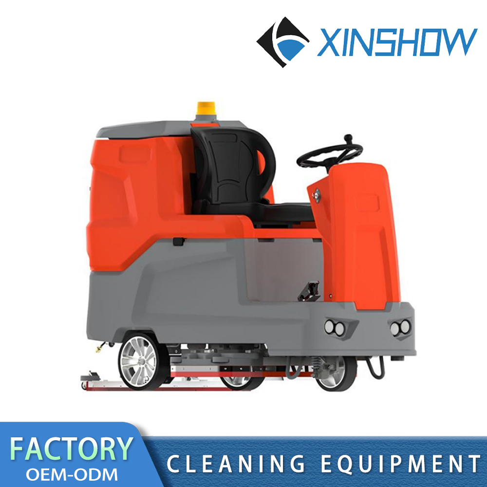 Fregadora de suelos eléctrica de conducción eléctrica