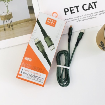 DK-33 Fishnet Braided USB C Cable - 2.4A Fast Charging & Superspeed Data Transfer