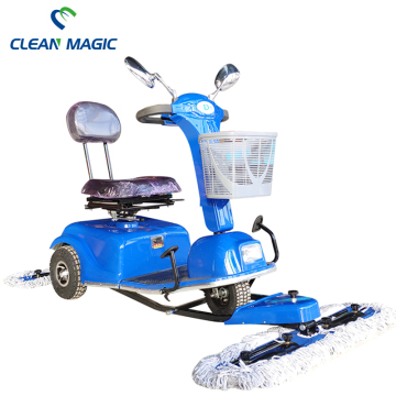 Driving electric dust cart dust pusher