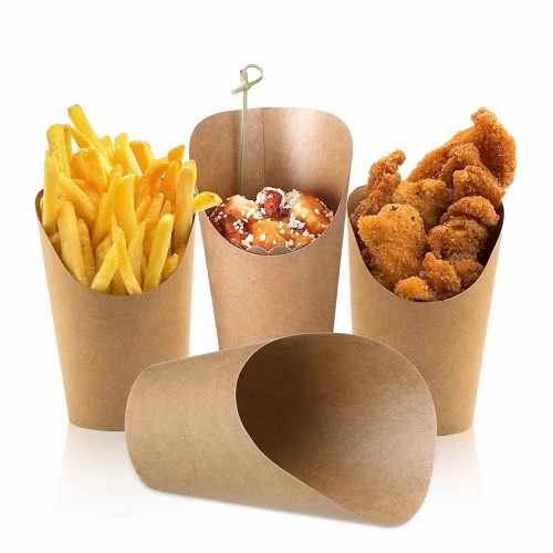 Disposable Kraft Snack Cup for Takeaway Food