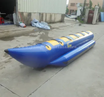Rubber water boat for adults,0.9mm thick Inflatable Banana Water Boat factory price