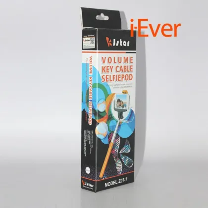 Hottest foldable extendable selfie stick wired,monopod selfie-stick