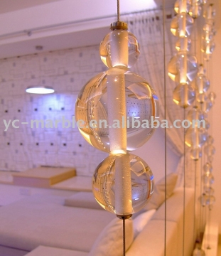 Crystal ball with hole
