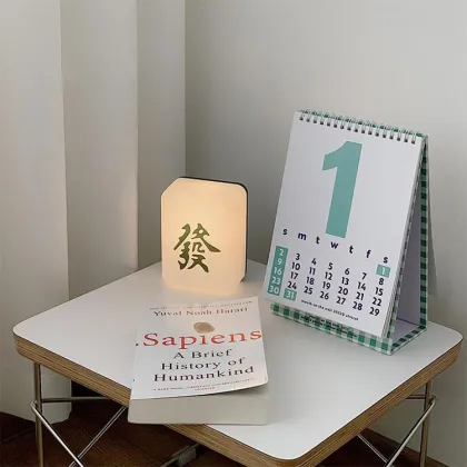 Cheap Price Mahjong Shaped Night Light USB Rechargeable LED Night Light Table Lamp Home club Decorative LED Mahjong  Night light