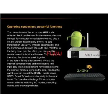 2.4G RF frequency fly mouse air mouse