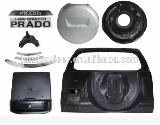 rear door with spare tire cover for toyota prado ,prado rear door upgrade