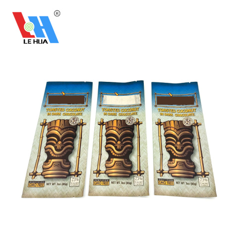 Laminated Matte Plastic Edible Chocolate Bar Mylar Bags