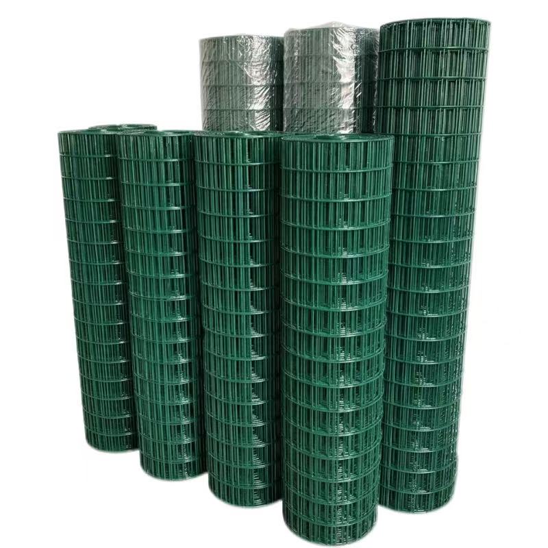 PVC coated welded wire mesh green and black