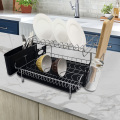 Kitchenware Chrome Silver Two-Tier Bowl Dish Rack