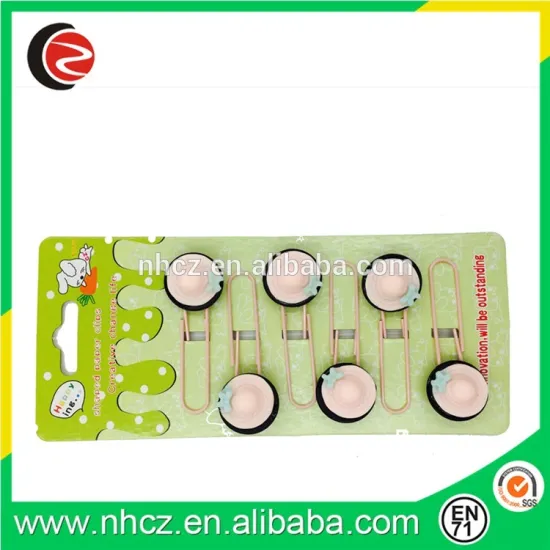 Pink Cap Shape Bookmark for gifts promotional paper clip