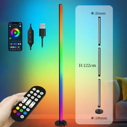 RGB LED Floor Lamp for eSports and Music Rhythm Atmosphere