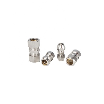 PU PG Nikkel Geplateerde koperen pneumatische fittingen 6/8/10/12 mm Importeur
