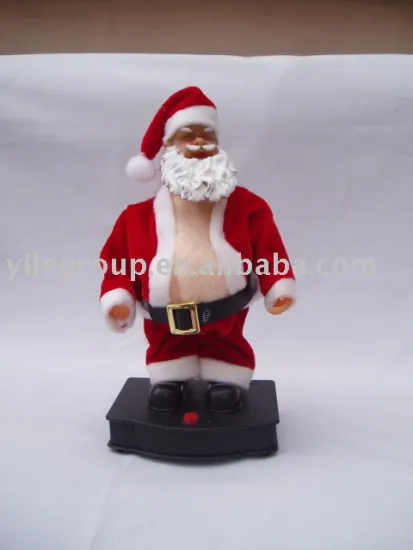 9"santa jumping belly dance