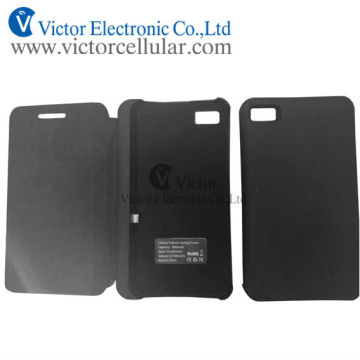 Externel Battery Case for Blackberry Z10 Flip Case Cover with 3200mAh (VIC-BB_Z10-1)
