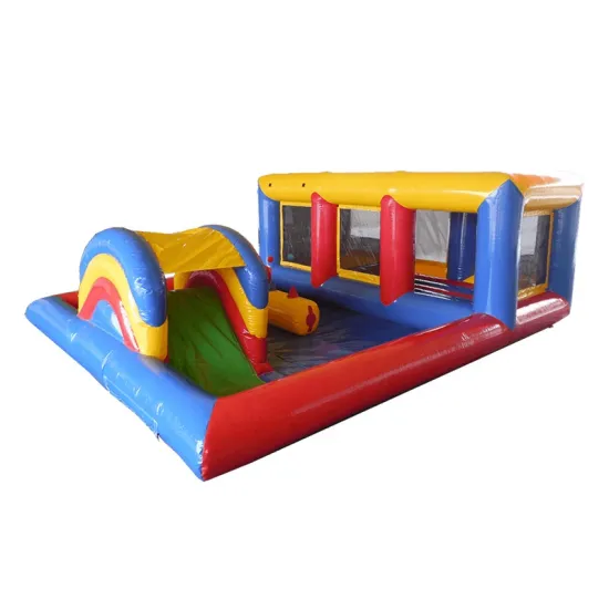 Kids Fun Bouncing Bed: Inflatable Soft Bounce House Jumping Castle Park Zone
