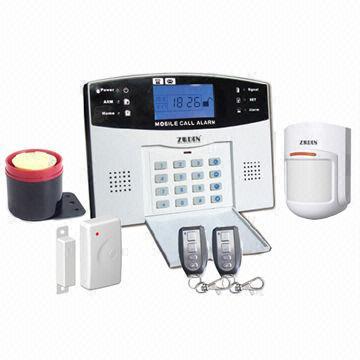 Home Security System with LCD Display, Operating Voice Guide and 100 Wireless/8 Wired Zones