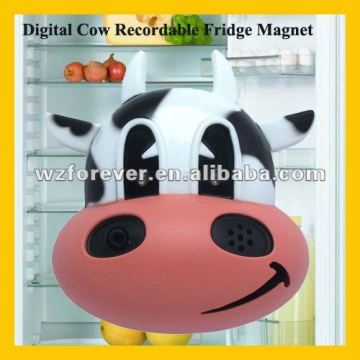 Digital Cow Recordable Fridge Magnet