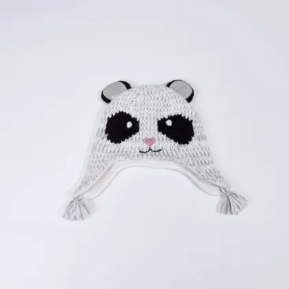 The children's winter knitted beanie hat