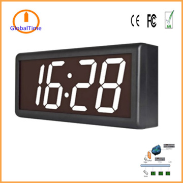 4'' 4-digit White LED NTP synchronized PoE clock
