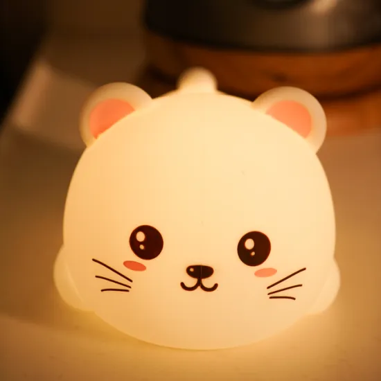 Rechargeable Silicone Safety Light: LED Baby Night Lamp for Kids