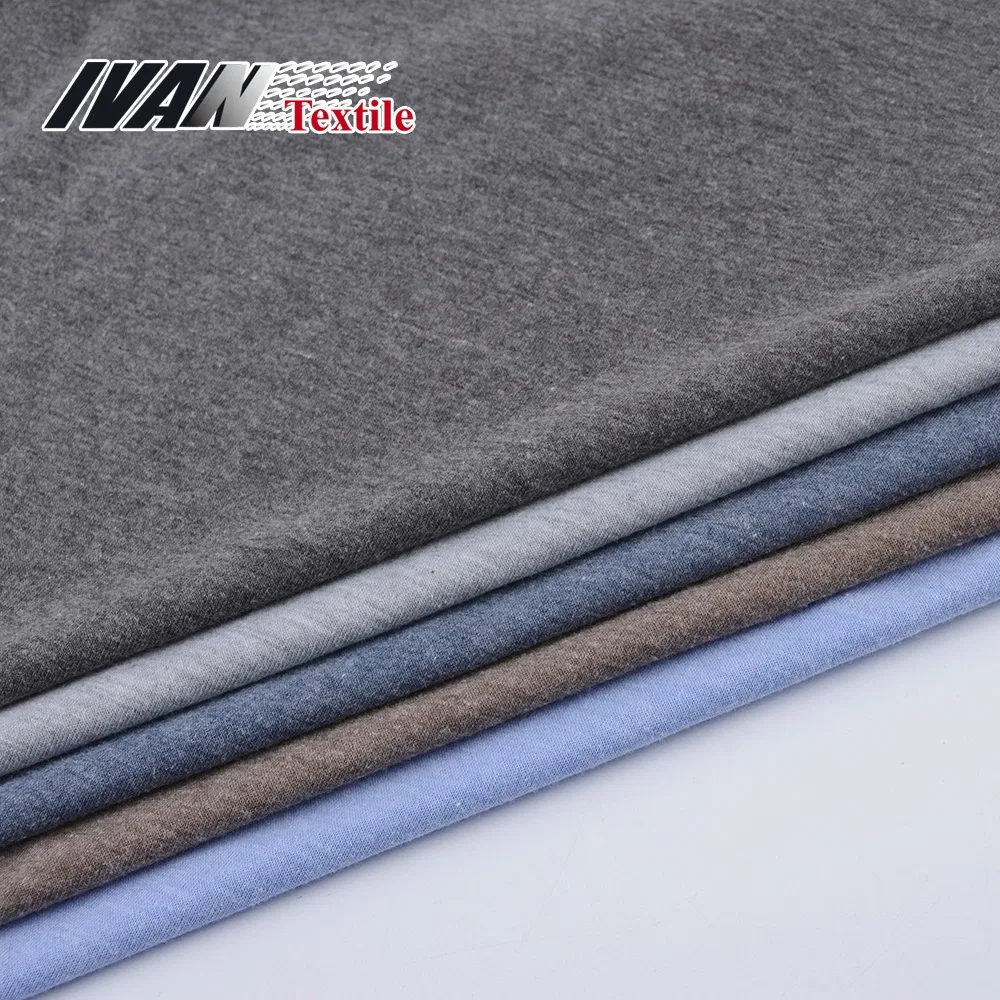 Tc ถักผ้าเจอร์ซีย์ธรรมดาสำหรับเสื้อเชิ้ต