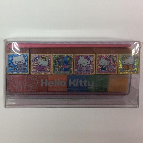 Wooden cartoon mini kid stamp set