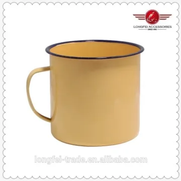 Plain Enamel Metal Coffee Mug Tea Cup
