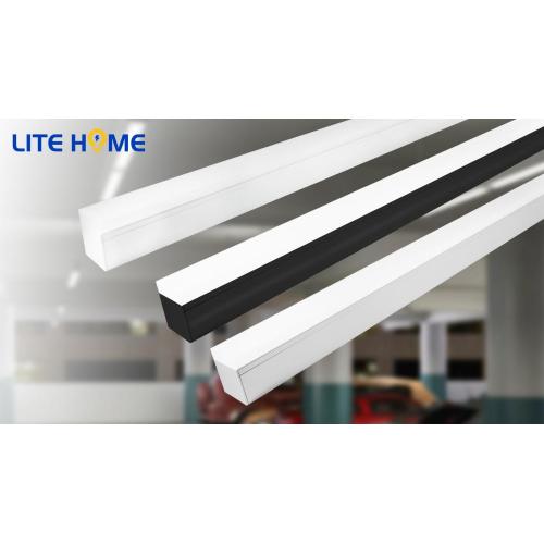 6ft 80w luz de techo negra led