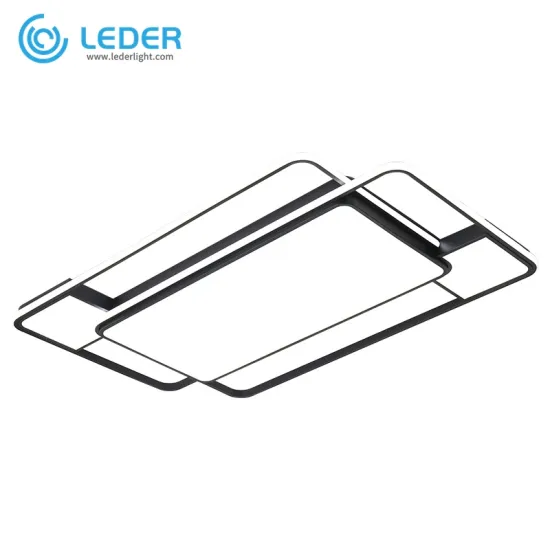 LEDER White Contemporary Ceiling Lamp
