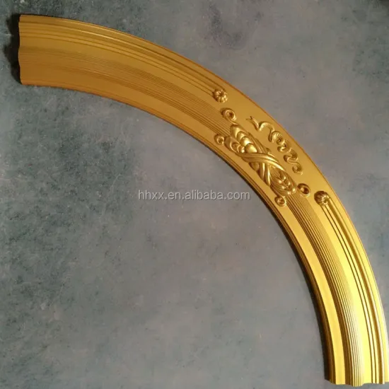 PU Flexible Molding Gold Ceiling Decorative Moulding Arc