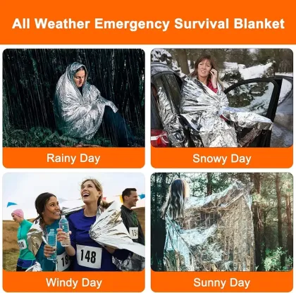 Mylar Thermal Waterproof First Aid Blanket for Emergency Survival