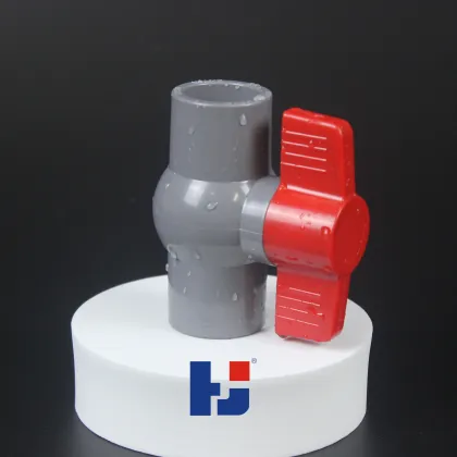 HJ Brand Compact Ball Valve: ASTM SCH40, 1/2\" PVC Ball Valve